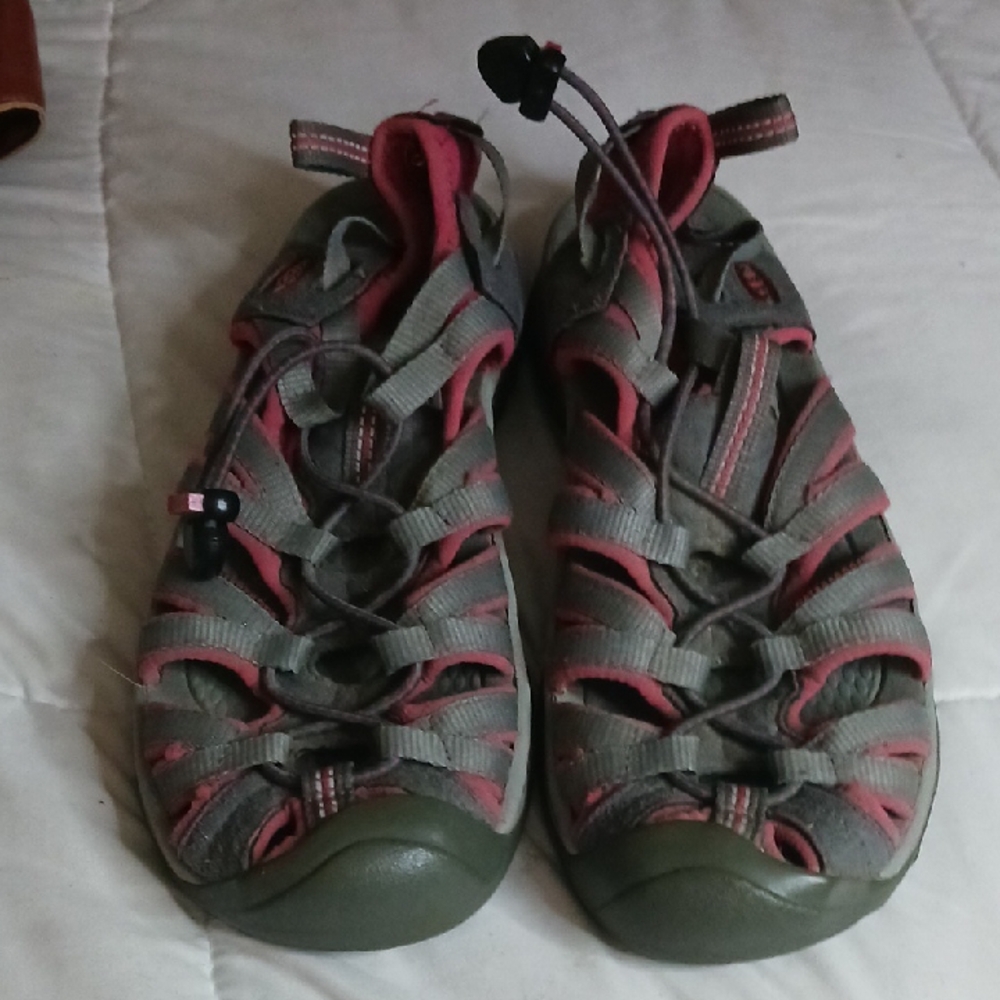 Keen Gray and Pink Hiking Sandals